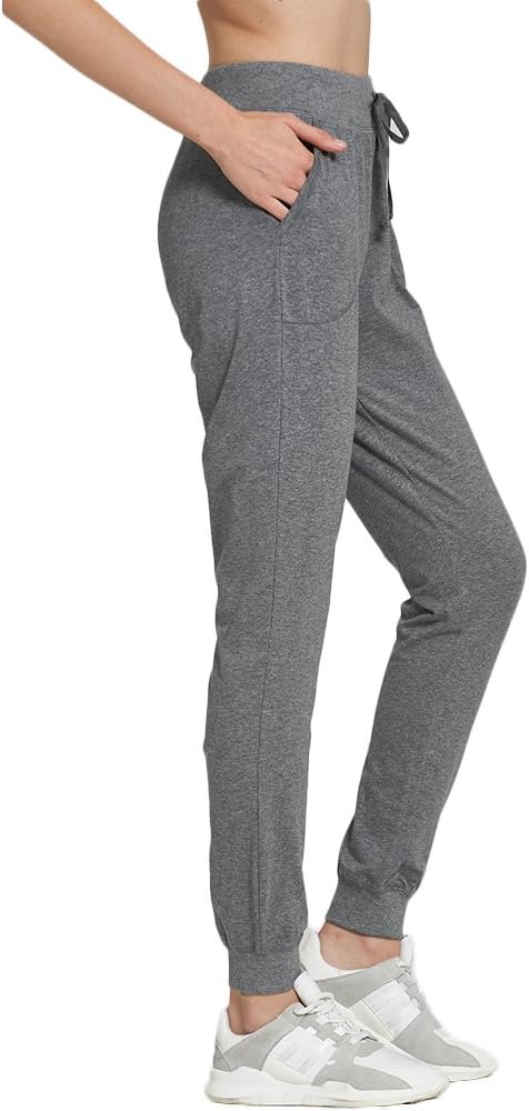 Women's Athletic Joggers Pants Sweatpants with Pocket Gray