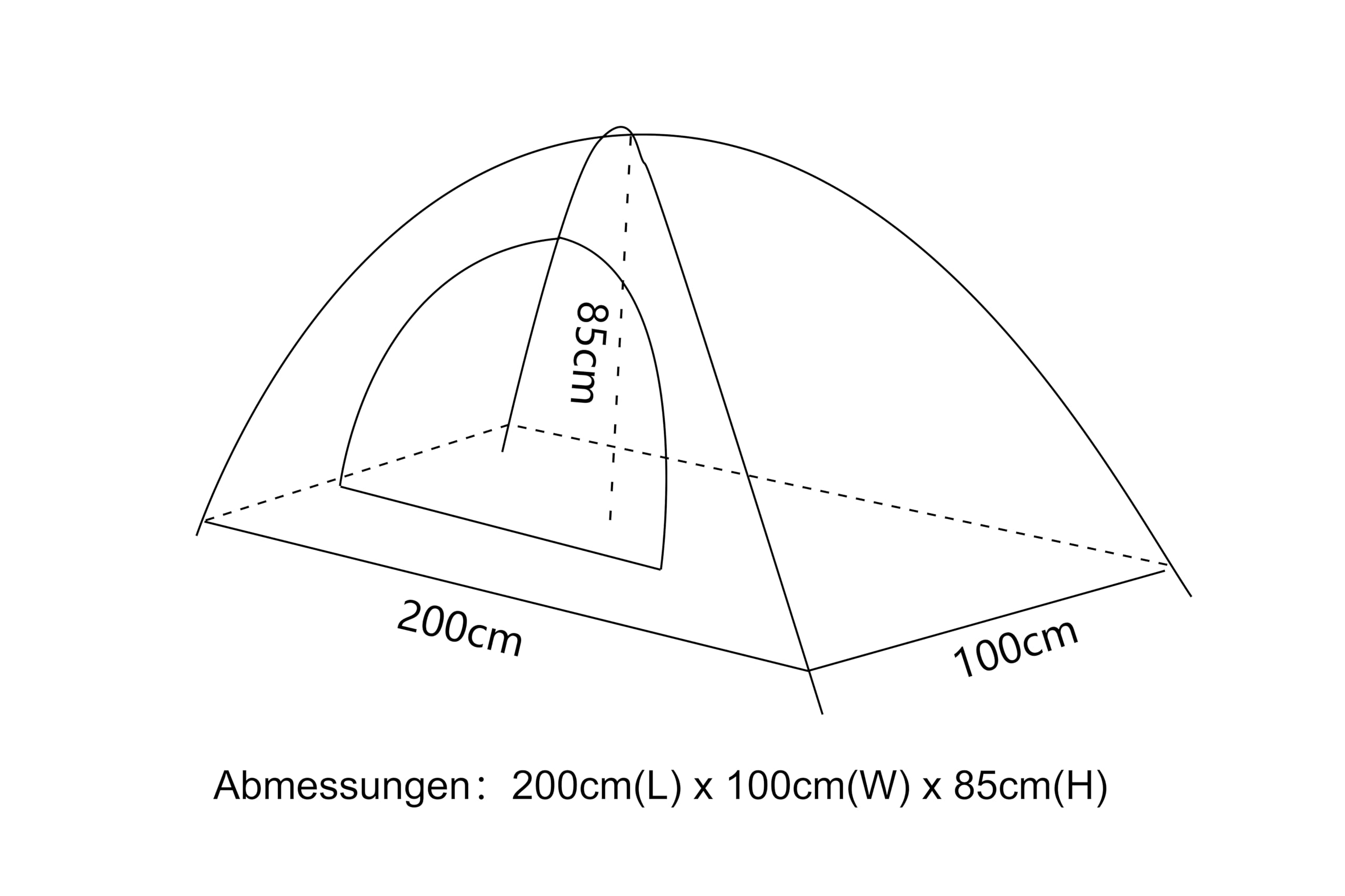 Campingzelt Leichtes Rucksackzelt Tarnmuster Outdoor-Ausrüstung für Camping, Wandern und Radtouren – Verbesserte Große Raumversion