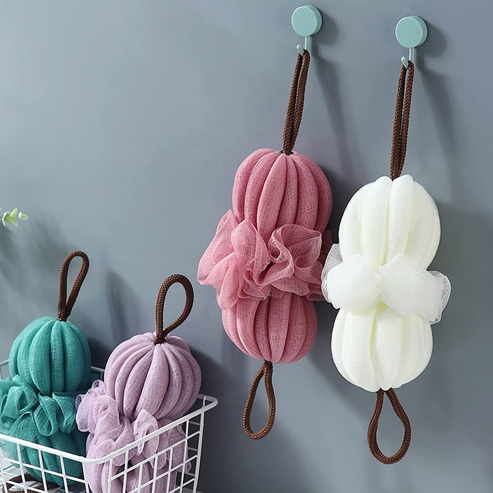 Ręcznik złuszczający Loofah Gąbka do kąpieli Prysznic Długa kąpiel Loofahs Rozciągliwa siatka Złuszczający Loofah Back Scrubber Gąbka do kąpieli pod prysznic dla mężczyzn Kobiety Rękawiczki