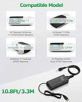65W 24V 2.71A Power Cord Compatible with ResMed AirSense 11 Supplies