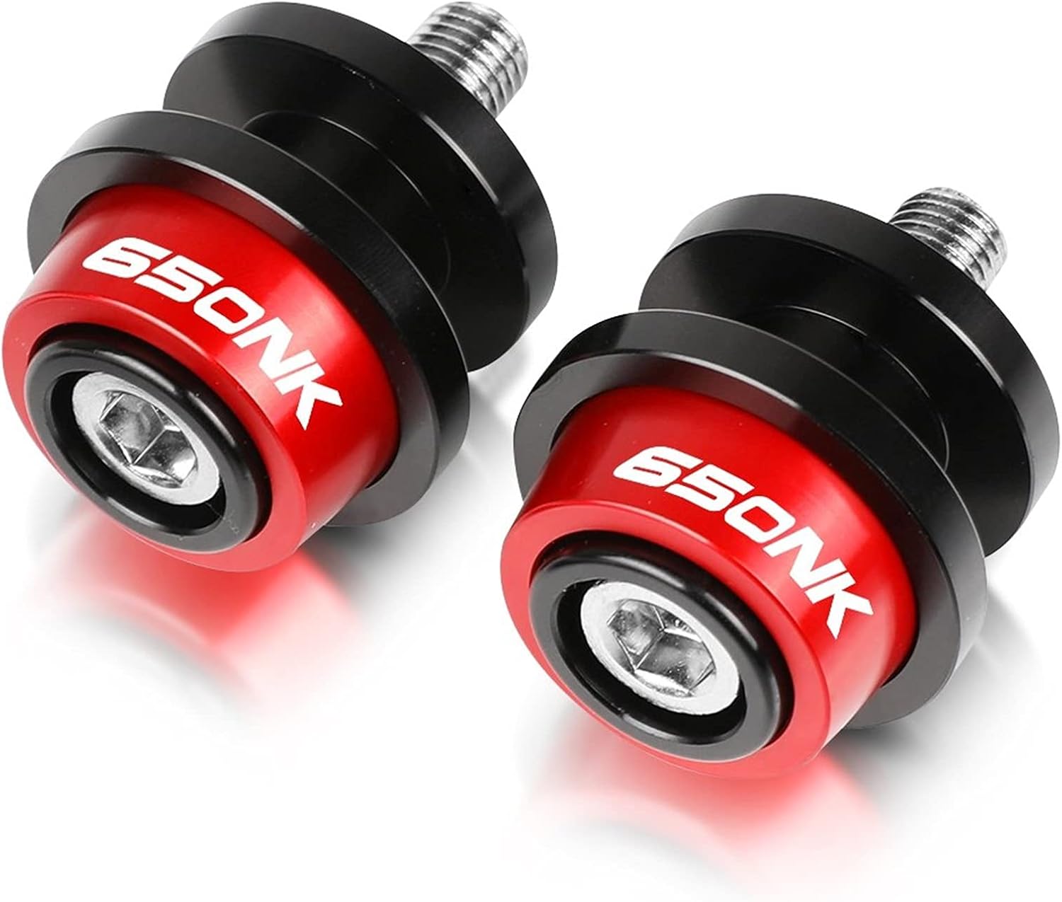 CNC Aluminum 10MM Stand Screw Motorcycle Swingarm Slider Spools for CFMOTO 650NK 2018 2019 Swing Arm Bracket Screw (Color : Blue)