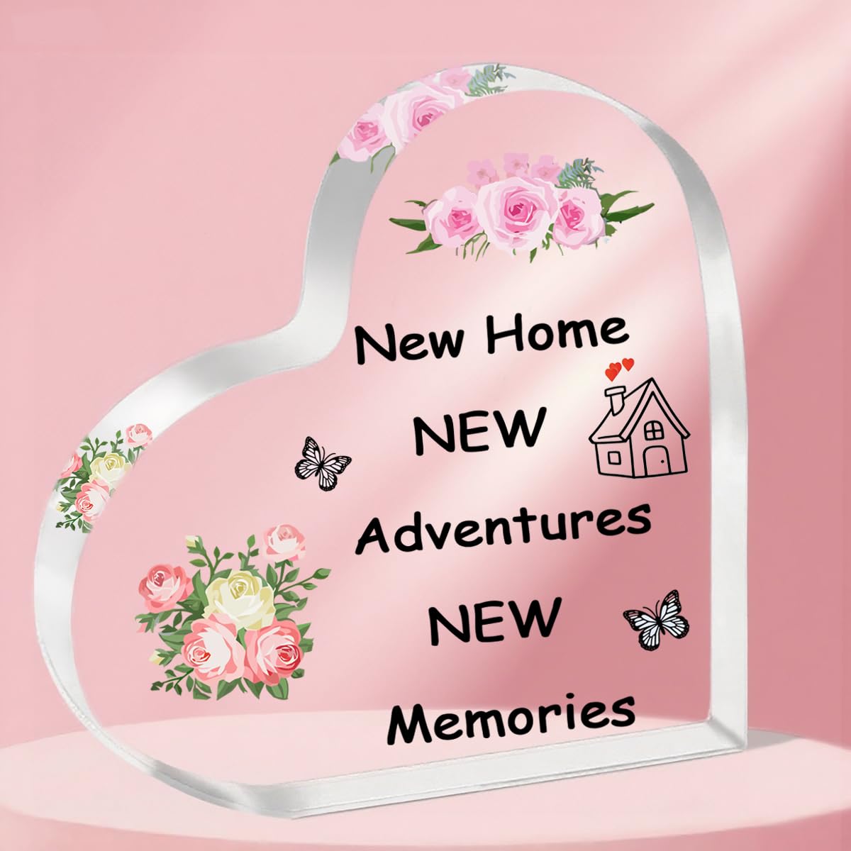 Tovii Women's For Housewarming 1 Acrylic New Home & Housewarming Gift Acrylic Plaque Sign Sweet Home Decorative Presents Perfect For House Celebration