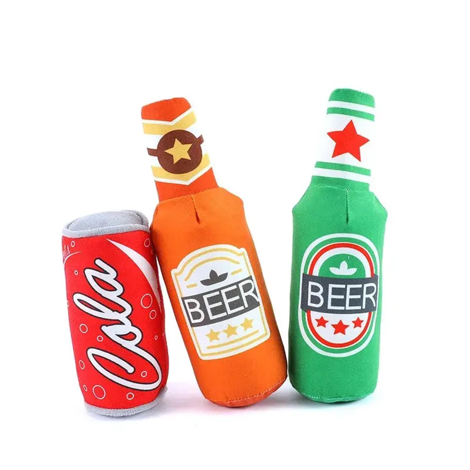 SUBAKA Plush Dog Toy Beer Coca Juice Simulation Plush Toys Stuffed Toys for Kids Gifts Pet Products Simulated Wine Bottle Dog Toy for Small Medium Dogs Plush Squeaker Pet Toys Product (Combo of 3) (B0DGD5S8W2) Amazon Price History, Amazon Price Tracker