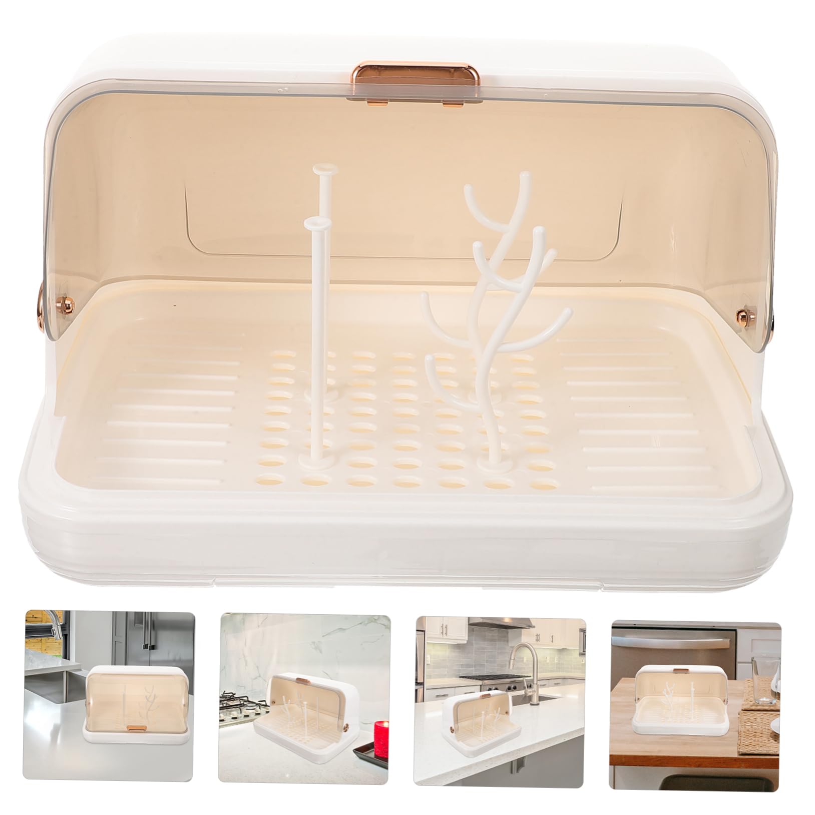 Hohopeti Portátil para Biberones y Vasos Organizador De Cocina Diseño Elegante Fácil De Limpiar Compatible Varios