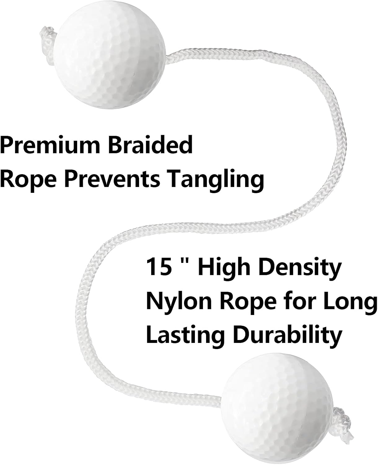 inheming 4 Pack Ladder Toss Ball Replacement, Ladder Balls Bolos Bolas, Ladder Golf Ball for Summer Lawn Outdoor Games (2 White + 2 Black) : Sports & Outdoors