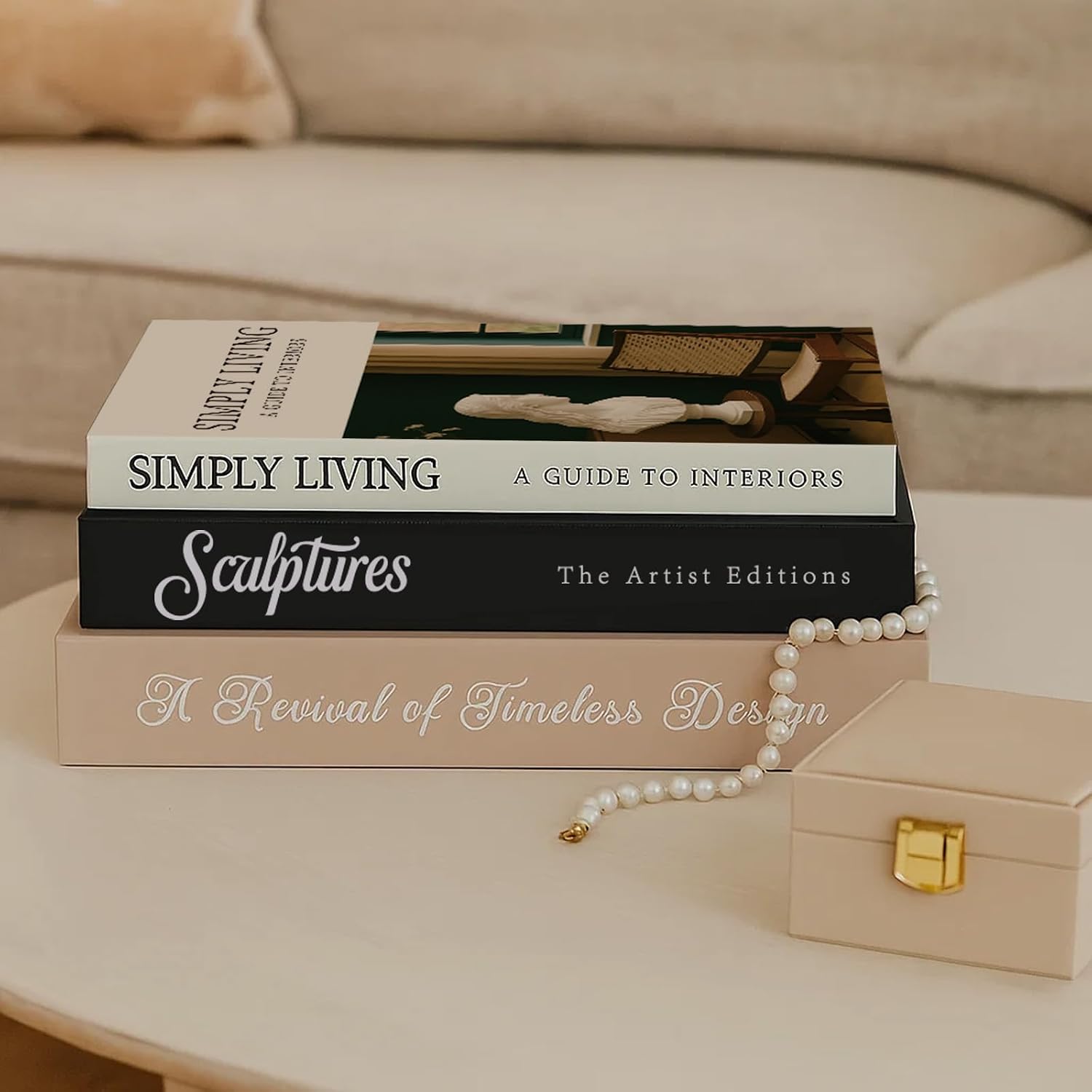 Aesthetic Decorative Books Set of 3 Decorative Coffee Table Books Bookshelf Decor Fake Book Storage Box for Home Décor Accents Photo Storage Keepsake Box