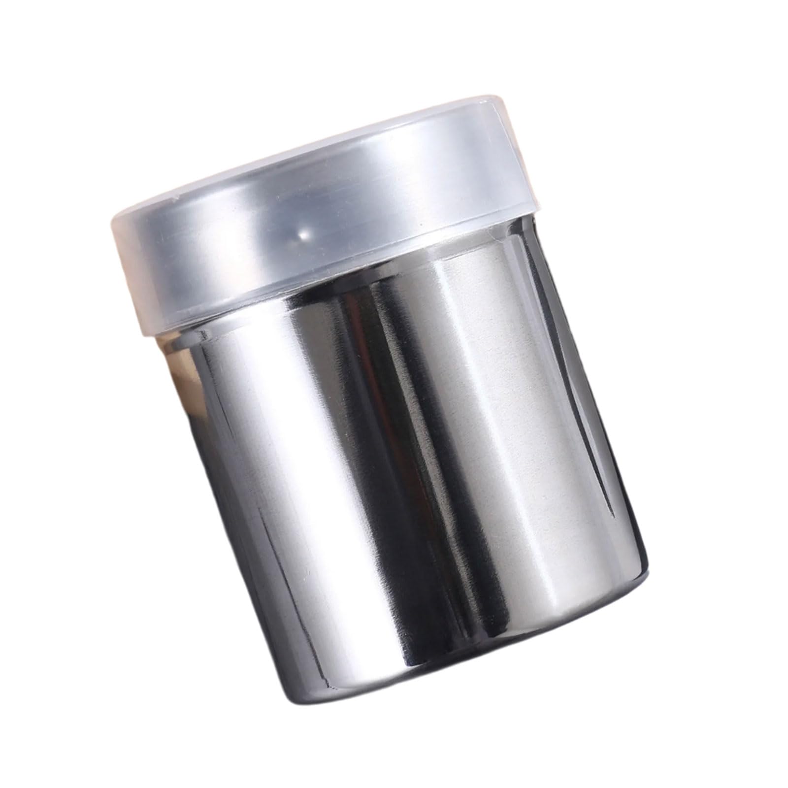 Snorvixre Baristas Stainless Steels Sugar Powder Shaker Container Fine Net Dredges Chocolate Flour Sifter for Coffee Art Baking Coffee Sprinkler Canister