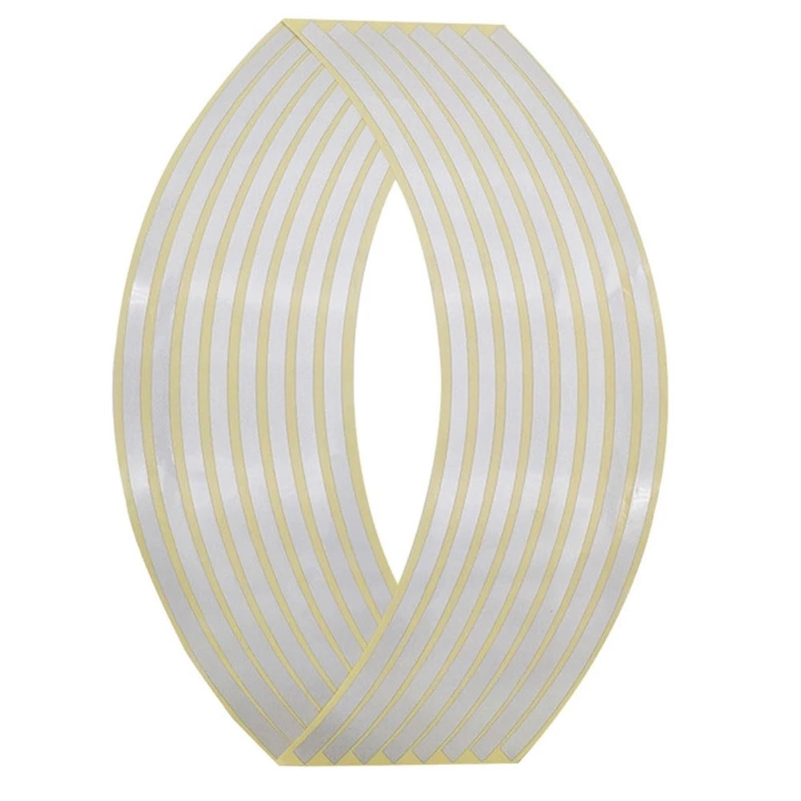 Motorcycle Front Wheel Rim Stickers Reflective Stripes Motorcycle Stickers Reflective Sticker Motorcycles Wheel Sticker Wheel Rim Tape(Silver)