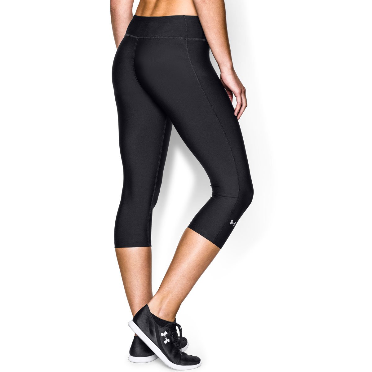 Under Armour HG Alpha Capri - Mallas deportivas para mujer 3/4 negro Blk/Msv Talla:small