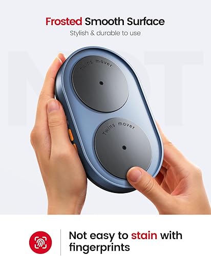 Miniatura 5 de Vaydeer Movedor de mouse de doble tocadisco, Turbo 3 Mouse Jiggler con intervalos ajustables, interruptor de encendido/apagado, agitador de mouse