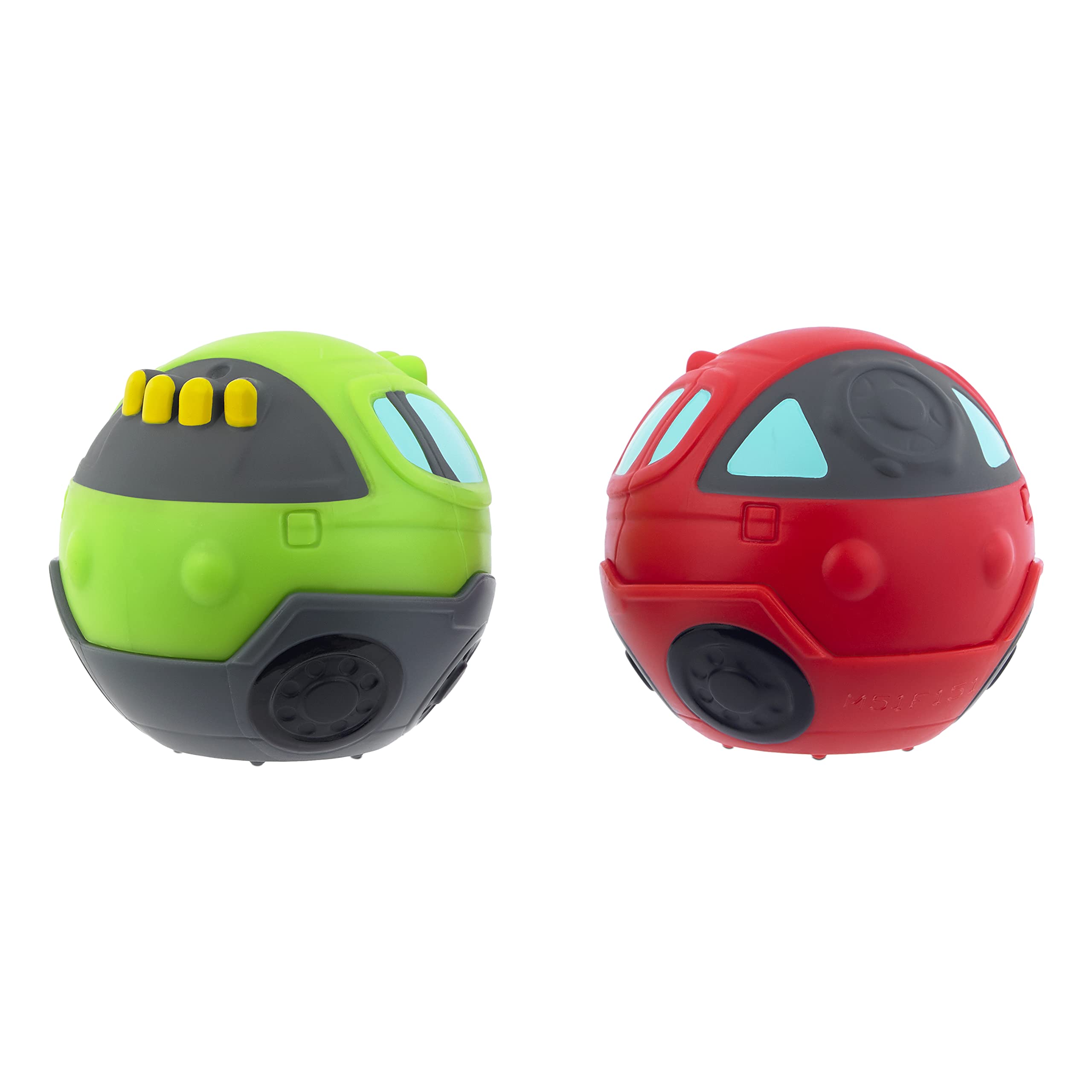 Little Tikes Learn & Play Roll Arounds - Off Roadin' 2-pak - Wytrzymała piłka i samochód dla malucha - Łatwe do pchania, toczenia i trzymania - Pobudza wyobraźnię - Od 18 miesięcy
