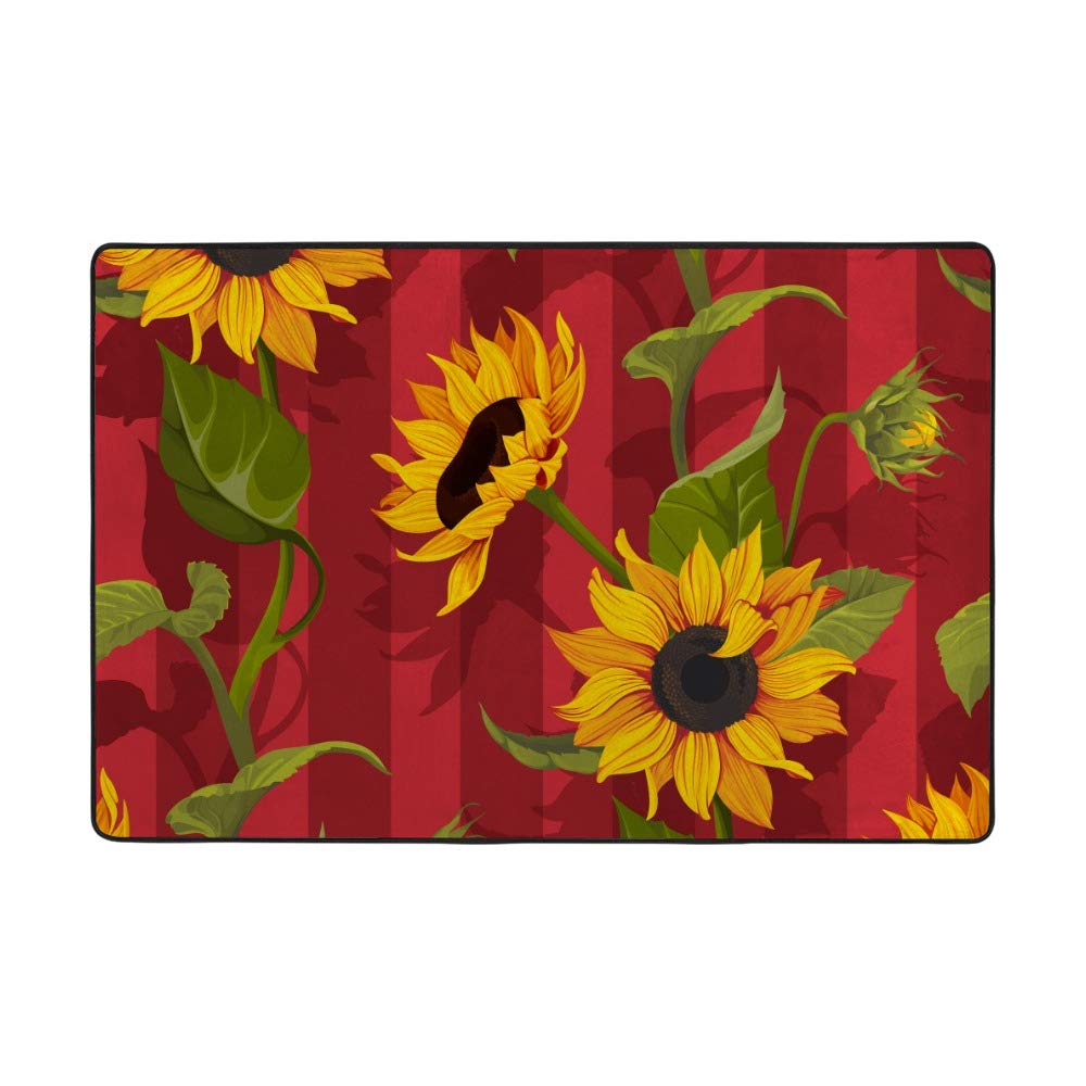 Tapis corail tournesol pour salon moderne créez un coin détente chaleureux