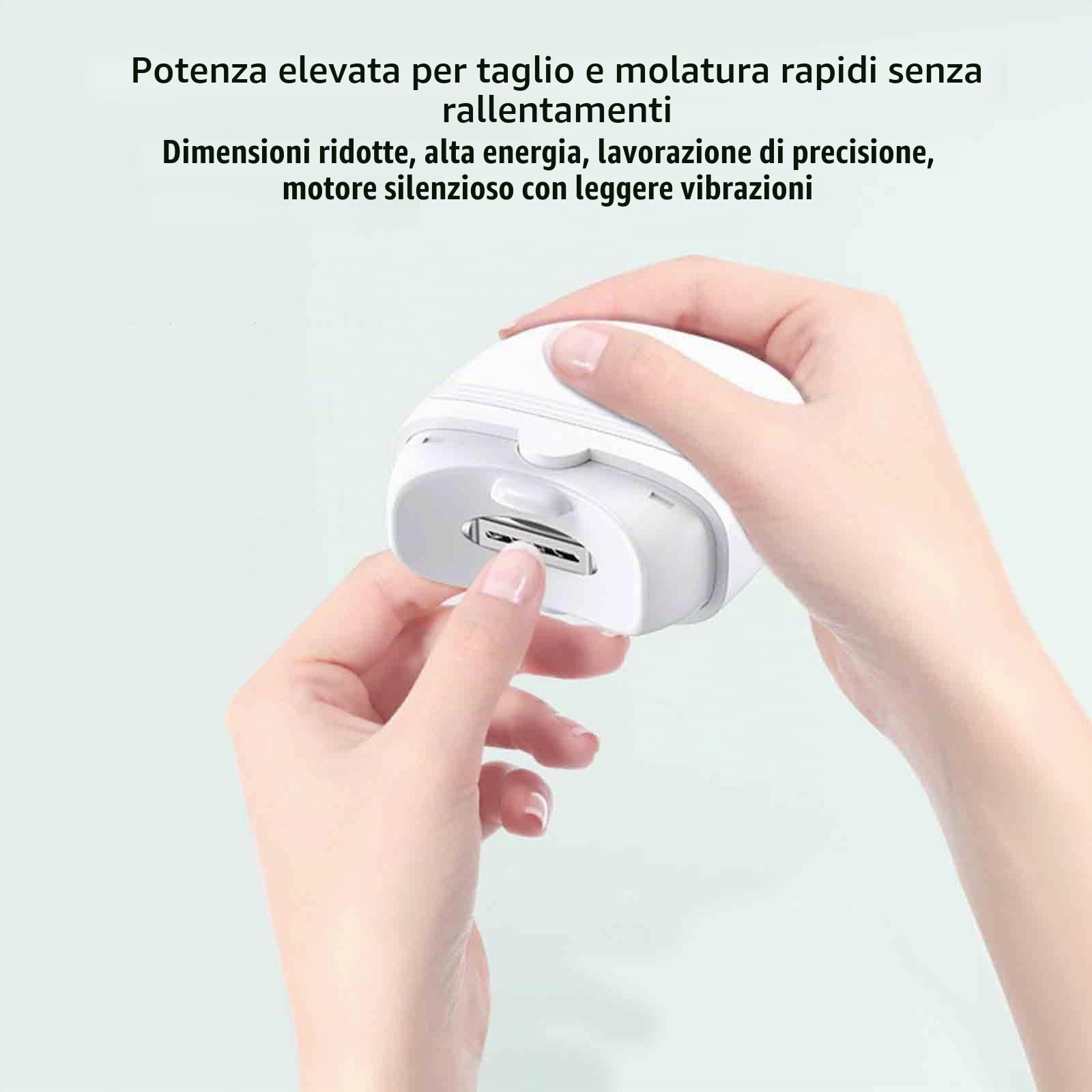 Tagliaunghie Uomo Professionale Taglia Unghie Per Piedi Per Mani Tronchesino Unghie Piedi Elettrico Automatico Tagliaunghie Automatico Per Manicure Adulti Elettrico (76.5x63x33mm,green)