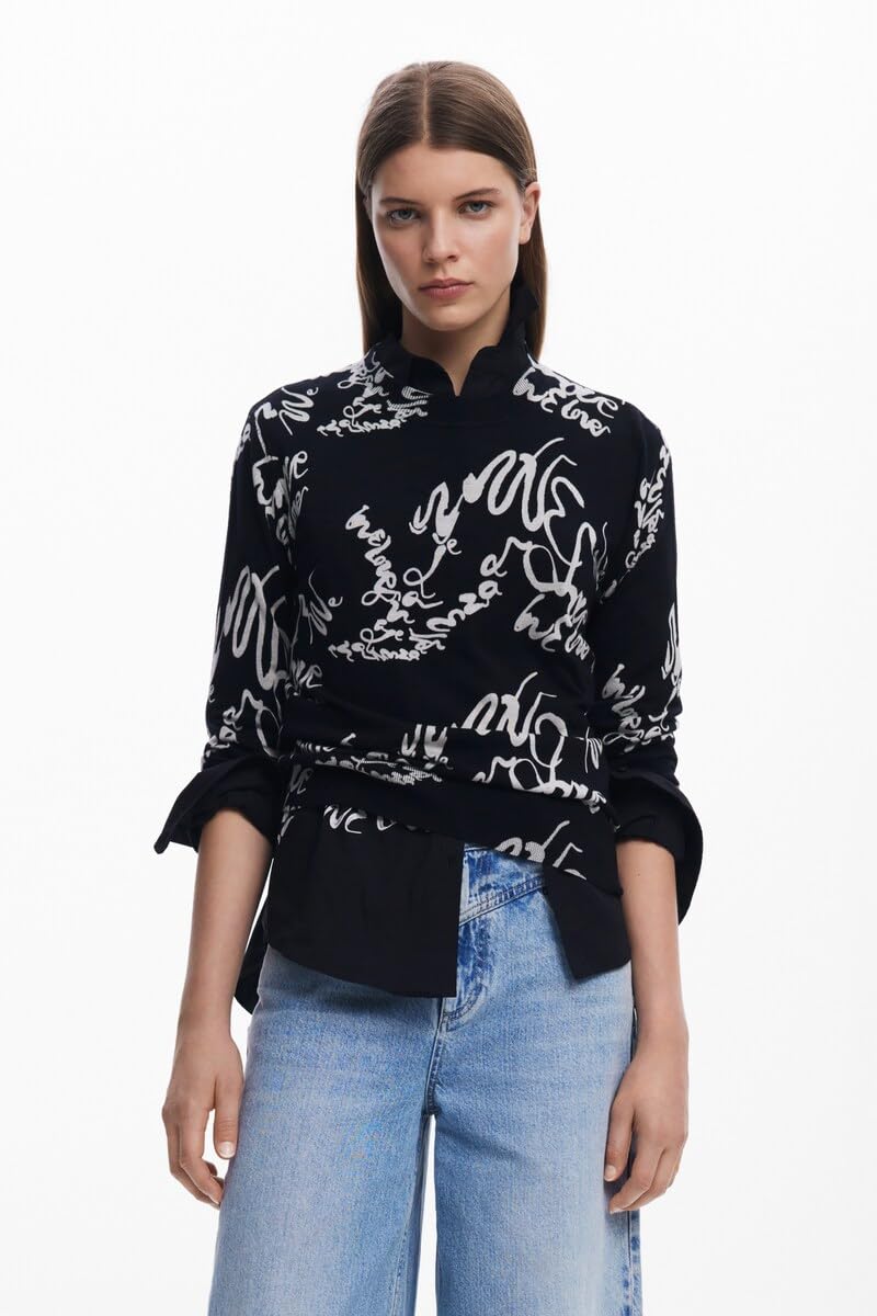Desigual 25swjf04 Sweatshirt Donna (Pacco da 1)