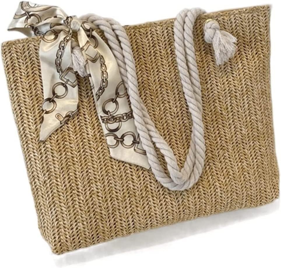 [売店] 女性用クロスボディバッグ、ショルダーバッグ、ビーチバッグ、手編みストローバッグ