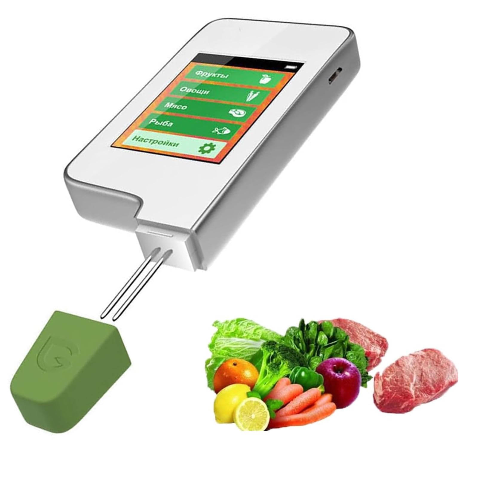 Analizador Digital De Nitratos En Alimentos, Detector De Residuos De Pesticidas para Frutas, Verduras, Carne Y Pescado, Medidor De Tds/ppm De Alta Precisión para La Calidad del Agua Potable,