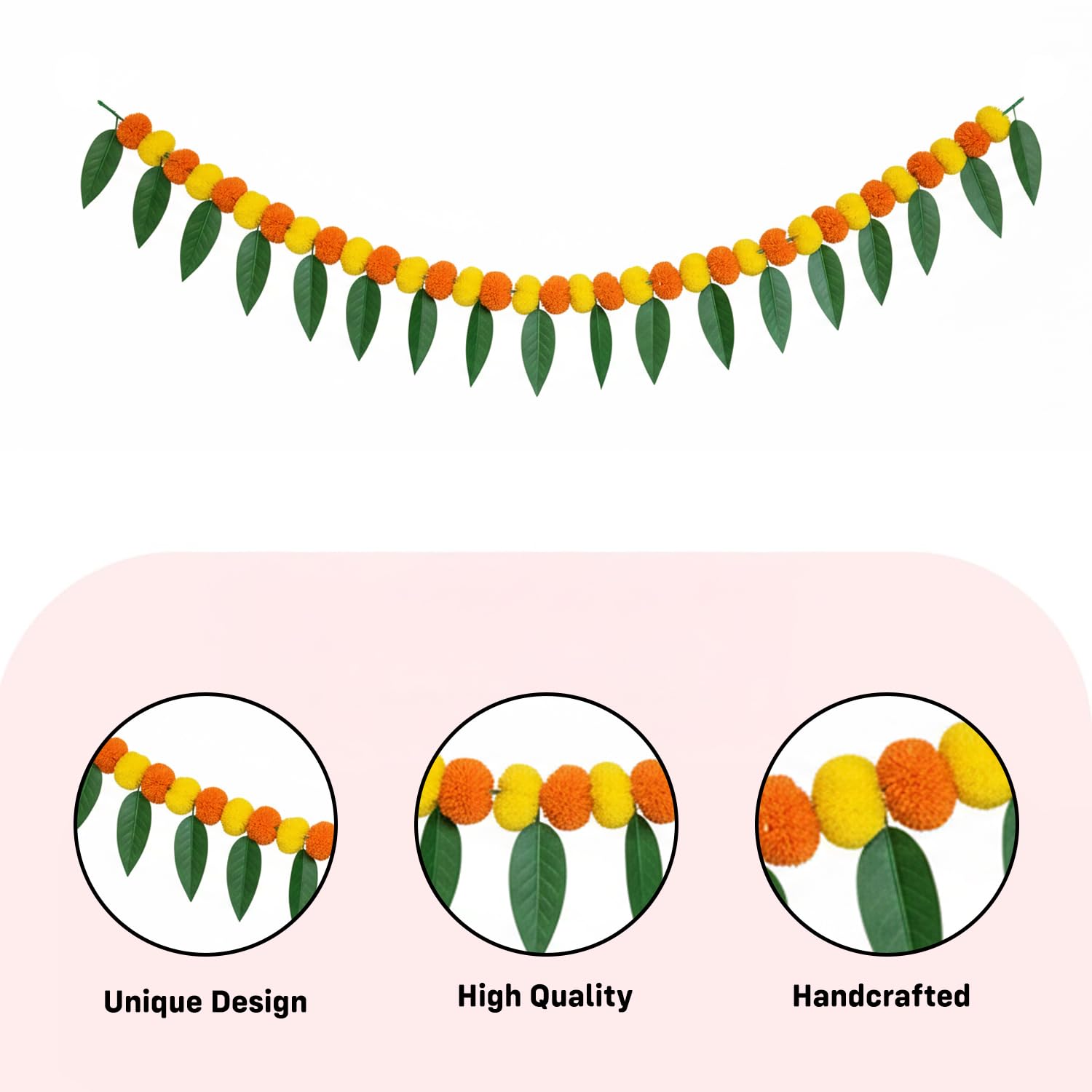 Mango Leaf Toran - Diwali & Navratri Door Decor -5