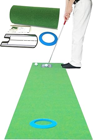 Amazon Danact 距離感練習 パターマット セット パター練習用マット ロング 45cm 3m ミラー型練習器具付き Danact パット練習器具 Amazon Danact 距離感練習 パターマット セット パター練習用マット ロング 45cm 3m ミラー型練習器具付き Danact パット練習器具