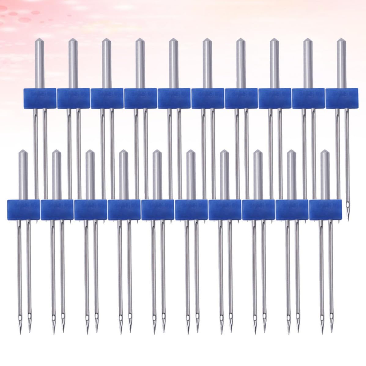 ARTIBETTER 100 Stück Nähdoppelnadel aus Metall 3mm C01 005 00171 Blau für Nähmaschinen Zwillingsnadeln für Strickwaren