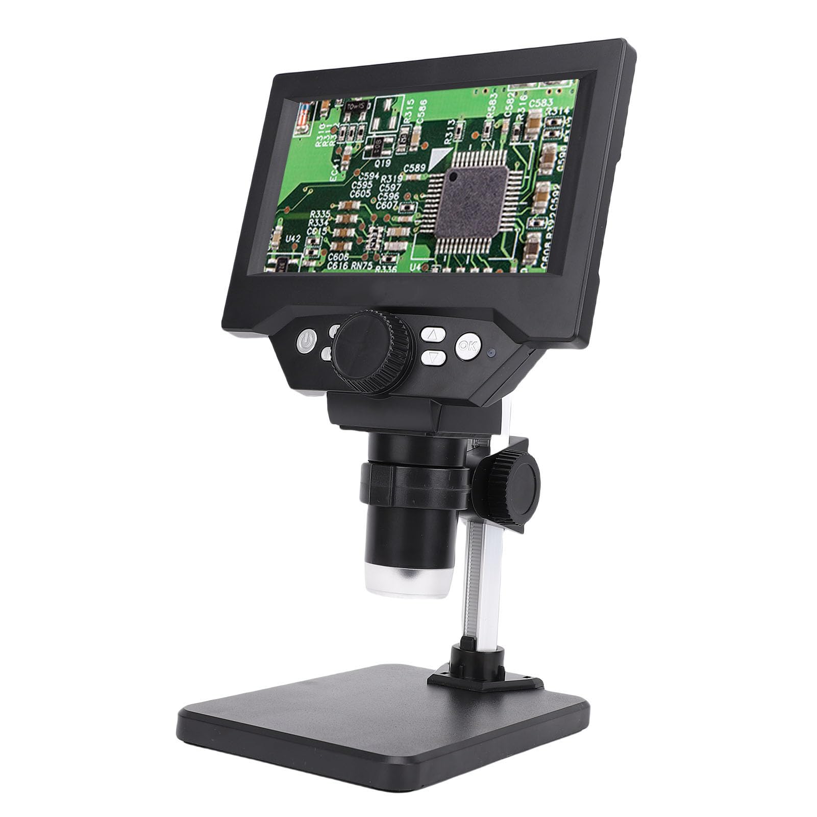 Jectse Mikroskop Cyfrowy, 1080p 1000x Electronic Microscope Every, 5,5 -calowe Mikroskopy Lutownicze z 8 światłami LED, do Naprawy Elektroniki dla Systemu OS X 11.0