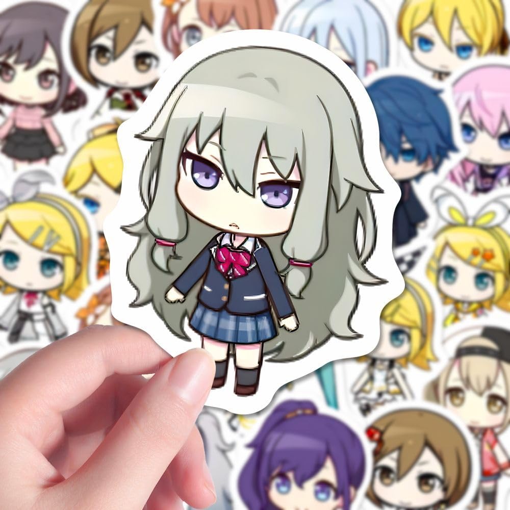 100 Autocollants Sekai – Stickers Vinyle Imperméable – Pour Ordinateur, Skateboard, Scrapbooking – Design Anime