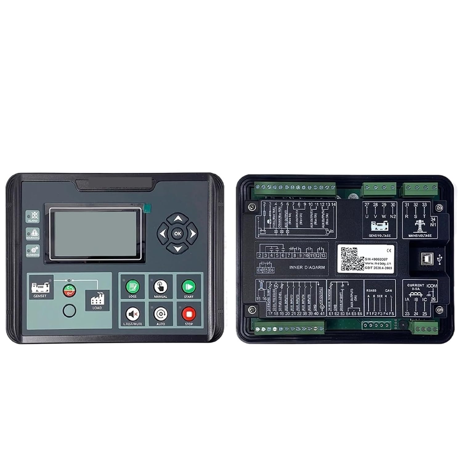 DC52D MK3 DC50D Generator Set Controller Control Panel 1Pcs(DC50D MK3)