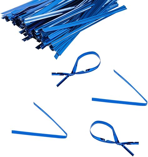 Vista 18 de Restaurantware Bag Tek - Lazos giratorios de 4 pulgadas para bolsas de golosinas, 500 lazos duraderos para bolsas de café, alambre de metal flexible