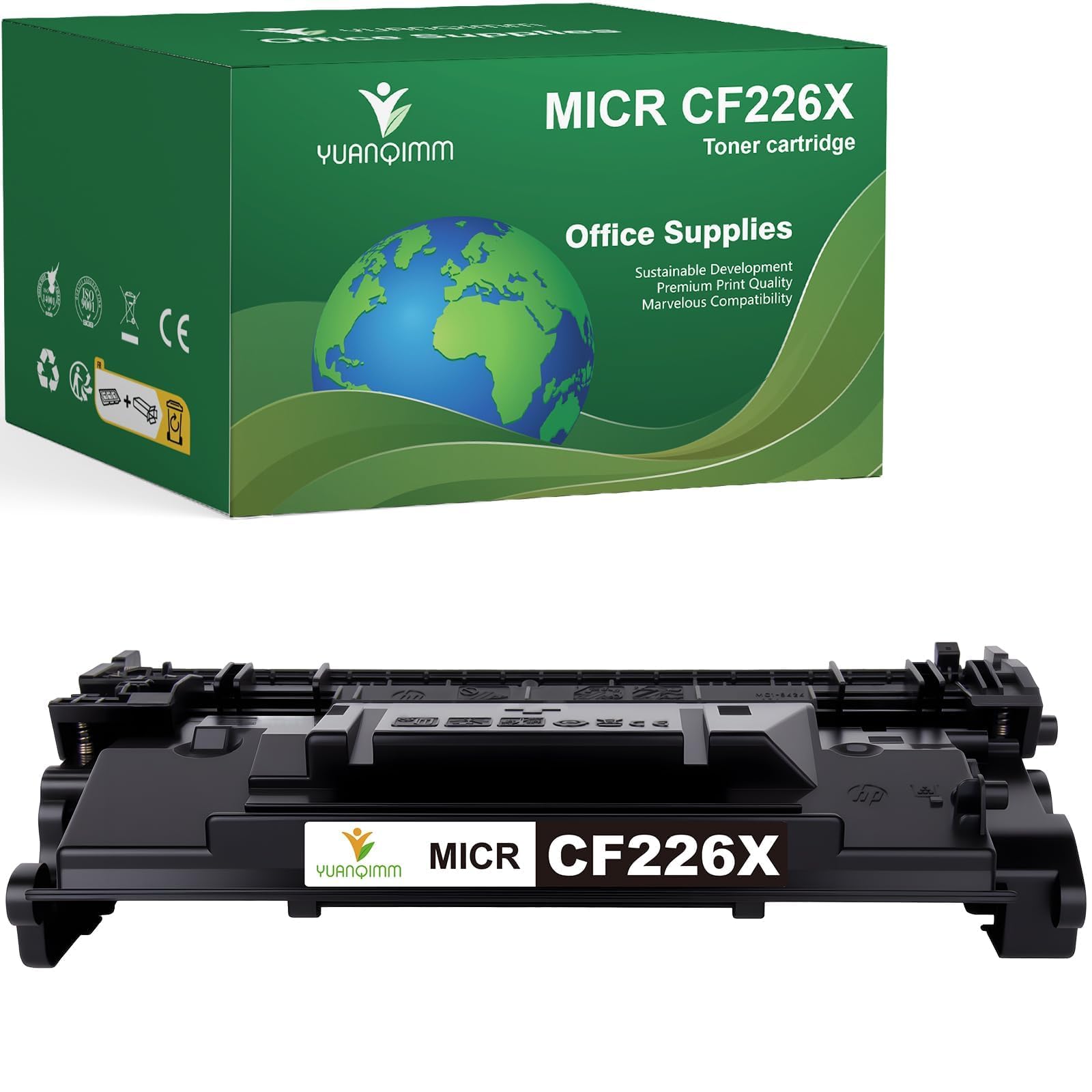 Photo 1 of 26X CF226X MICR Toner Cartridge Compatible with HP CF226X 26X 26A Toner Cartridge Compatible with HP LaserJet Pro M402 M402d M402n M402dn M402dne M402dw MFP M426fdw M426fdn M426dw M426dn M426 Printers