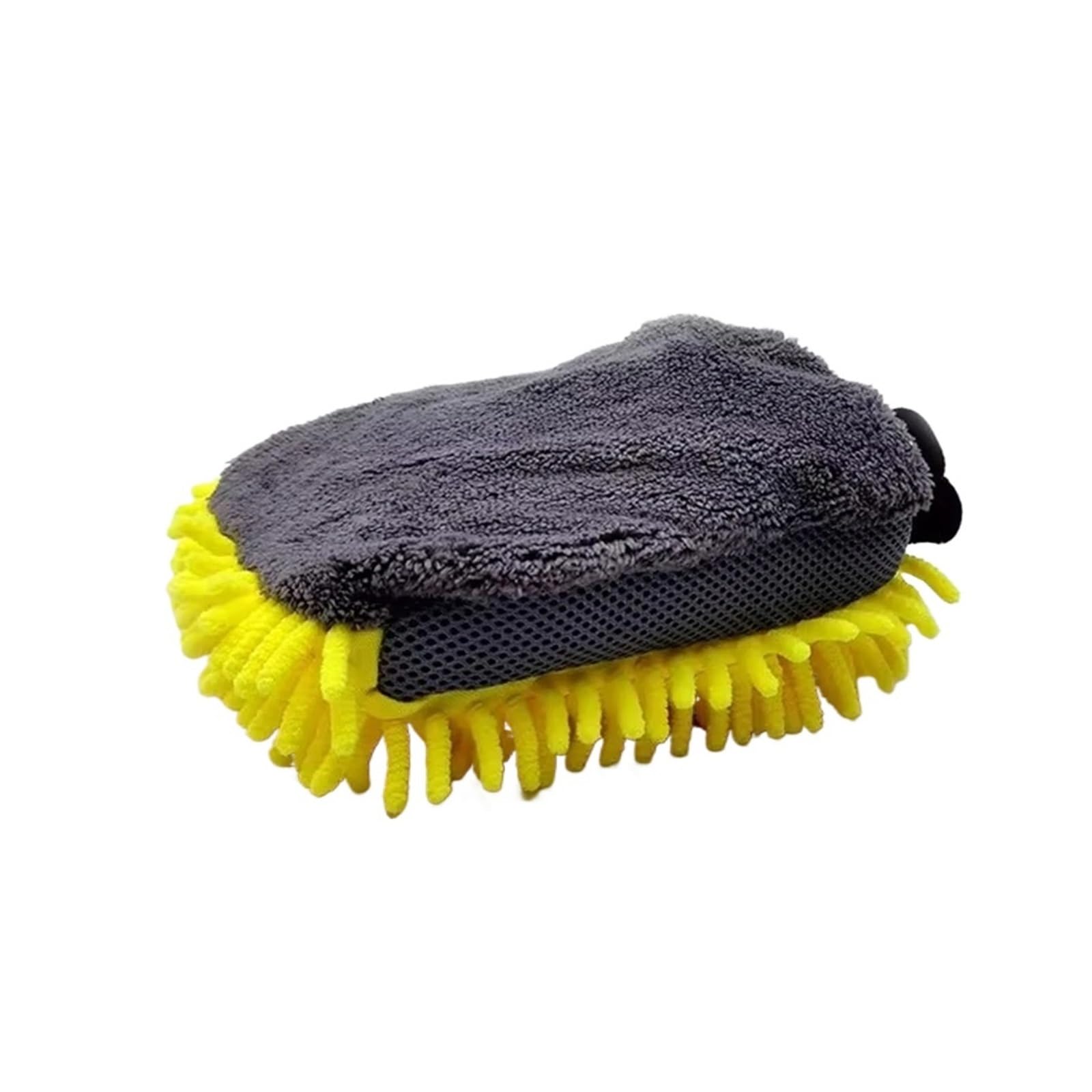Generisch Autowaschhandschuhe, wasserdichter Mikrofaser-Chenille-Reinigungshandschuh, Detaillierungsbürste, Autopflege, doppelseitiger Handschuh(Blue,3pcs)