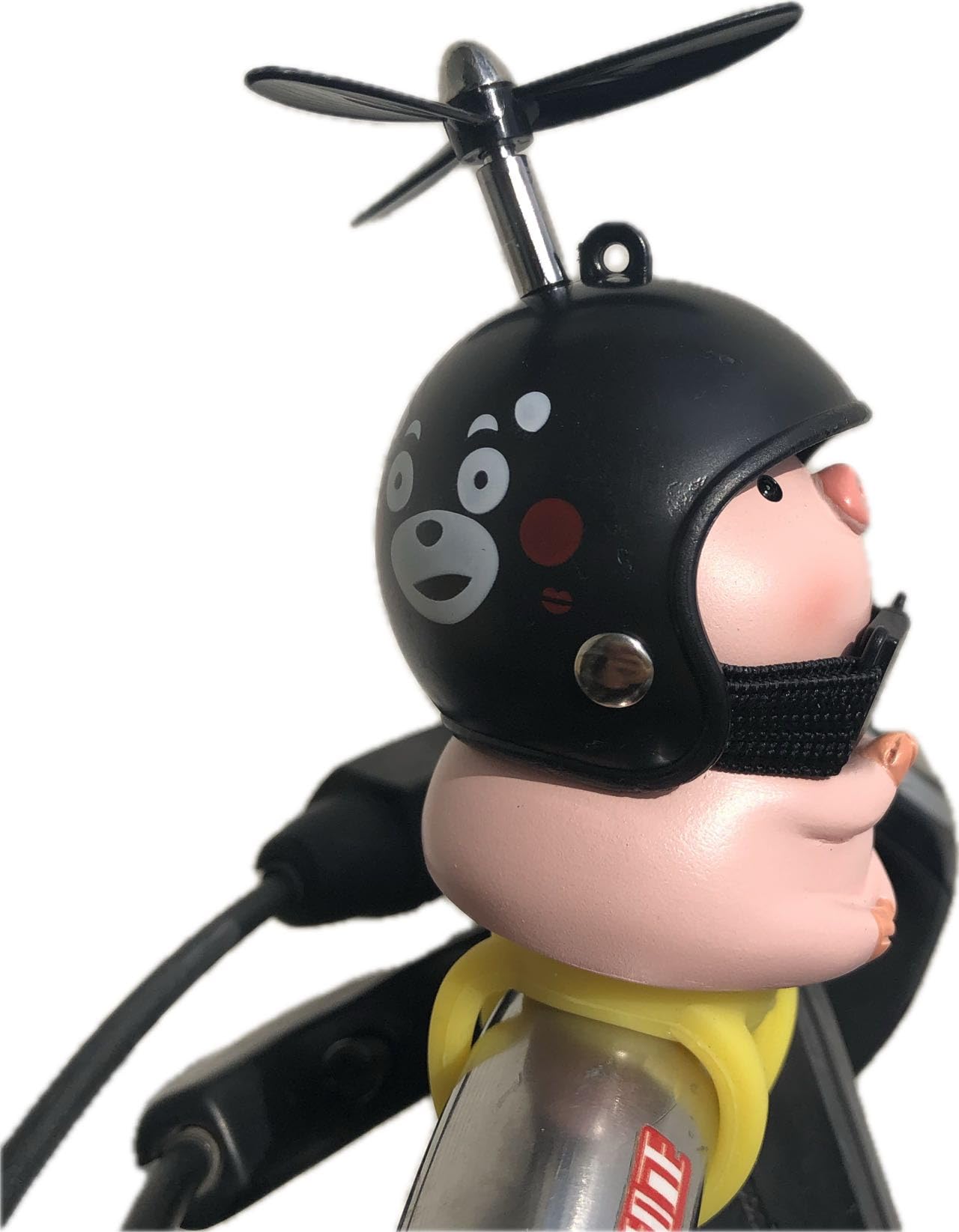 アルベロベロ　フルーツブタちゃん　マルチアクセサリー Amazon.co.jp: 祈り豚ー黄色のシリコンバンド ブタちゃん 自転車