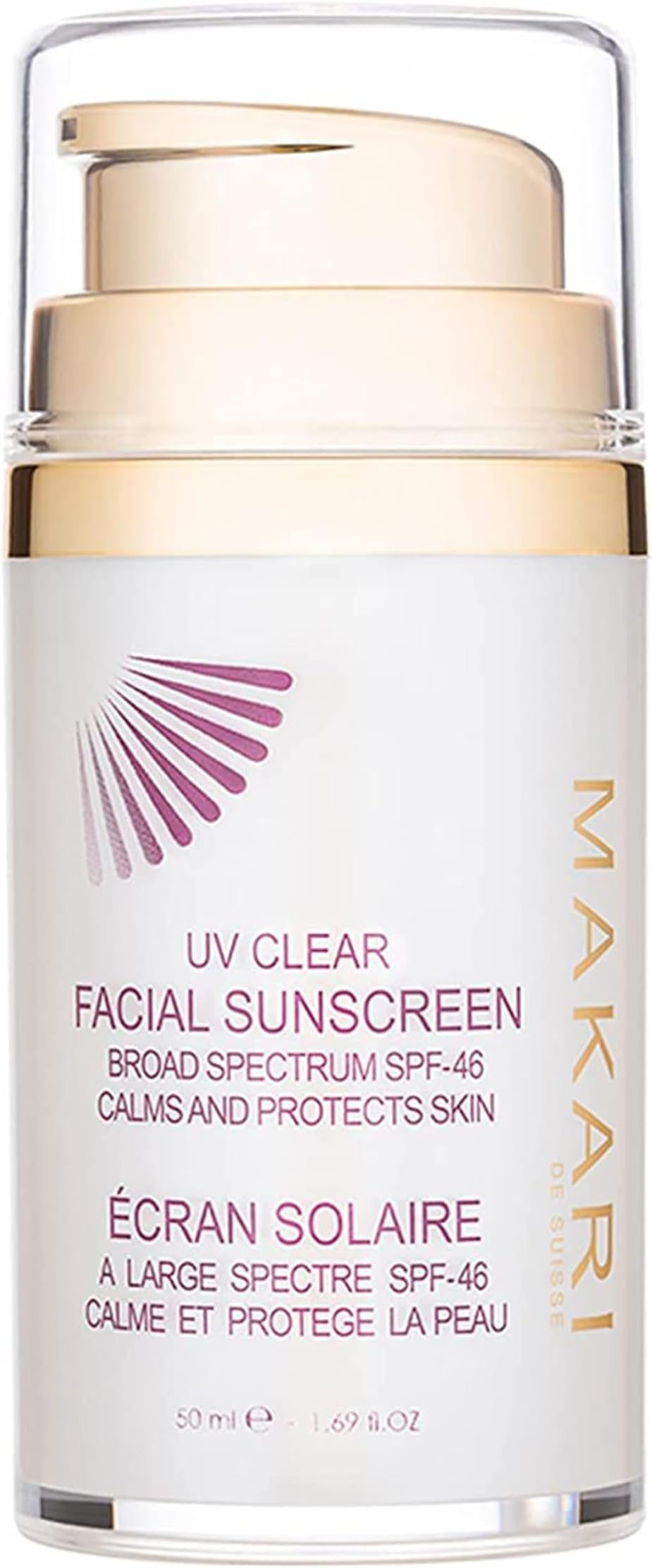 Makari UV Clear Facial Sunscreen SPF 46 (1.69 fl oz) | Broad Spectrum Face Sunscreen Lotion | UVA and UVB Sunblock | Sunscreen for Face and Neck | Lightweight Sun Screen for All Skin Types