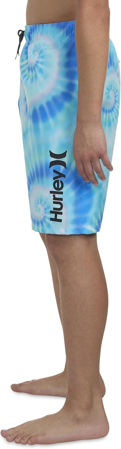 Hurley Boys Printed Pull on Swim Trunks - Image 4