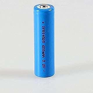 Rechar LiFePo4 IFR 14505-600 MAh, 3.2V, Button Top, Iron Phosphate, Flat Solar 1pcs