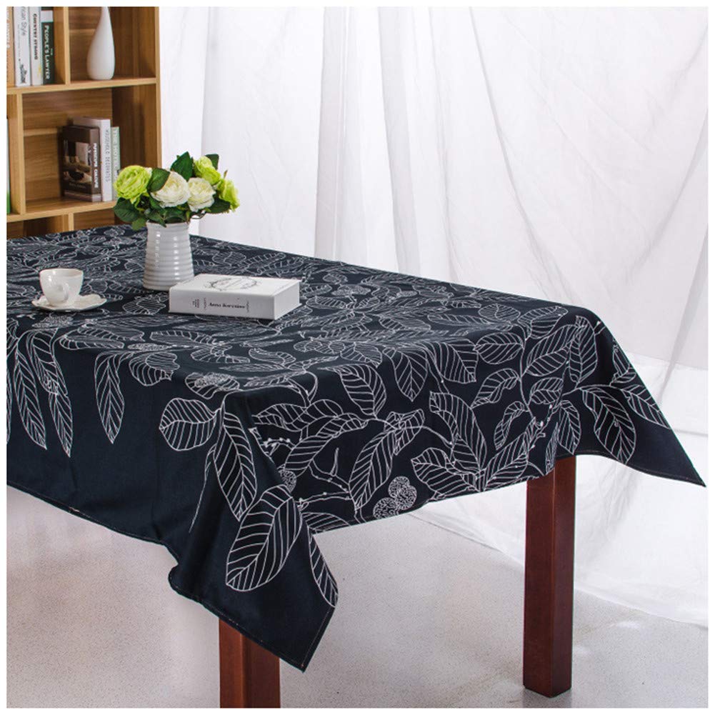 Mantel Clásico De Algodón con Estampado De Flores Azules para Bodas, Fiestas, Hotel, Cubierta De Mesa, A Prueba De Polvo, Sin Arrugas, Mantel Rectangular Lavable