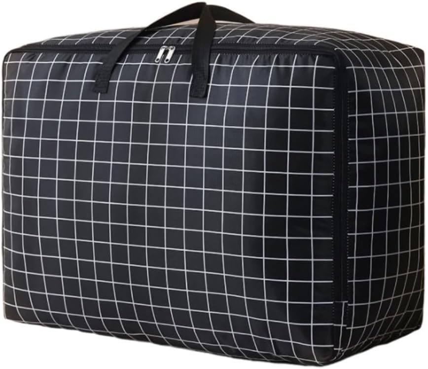 Storage Bins Large Clothes Storage Bags with Handle Zipper Clothes Organization Containers Bins Storage Container(E,58 * 38 * 24cm)