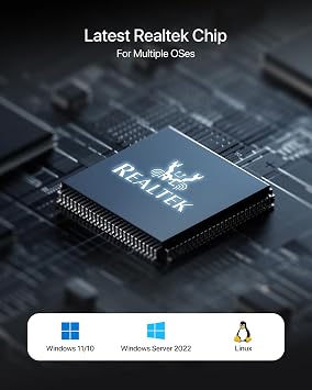 BrosTrend 5Gb PCIe Network Card, PCIe Ethernet Card with Extra Low-Profile, PCI Express Network Adapter for PC Windows 11/10 & Windows Server 2022 ONLY, PCI-e to 5 Gigabit NIC Lifetime Protection