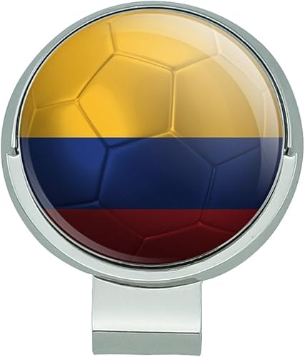 GRAPHICS & MORE Clip para sombrero de golf con bandera de Colombia con marcador magnético