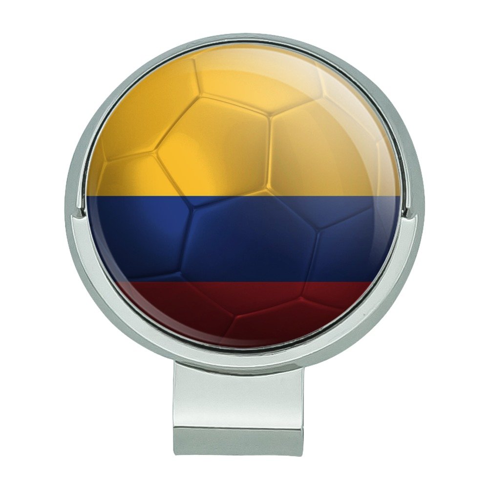 GRAPHICS & MORE Colombia Flag Soccer Ball Futbol Football Golf Hat Clip with Magnetic Ball Marker