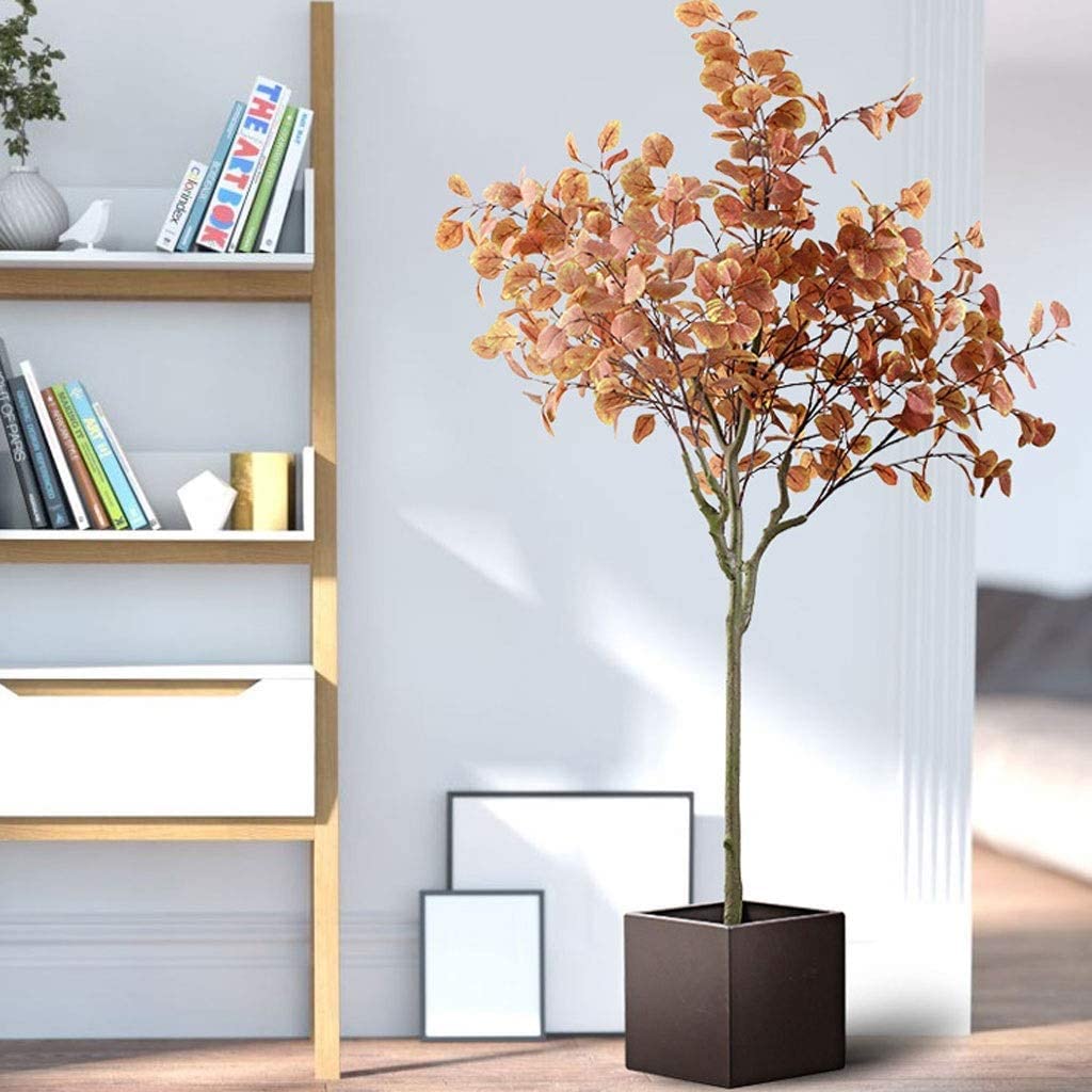 Sztuczne Drzewo Styl Skandynawski Sztuczne Drzewo Dekoracja Wnętrz Symulacja Zielona Roślina Doniczkowa Pieniądze Liścia Kryty Bonsai Fałszywe Dekoracje(A)