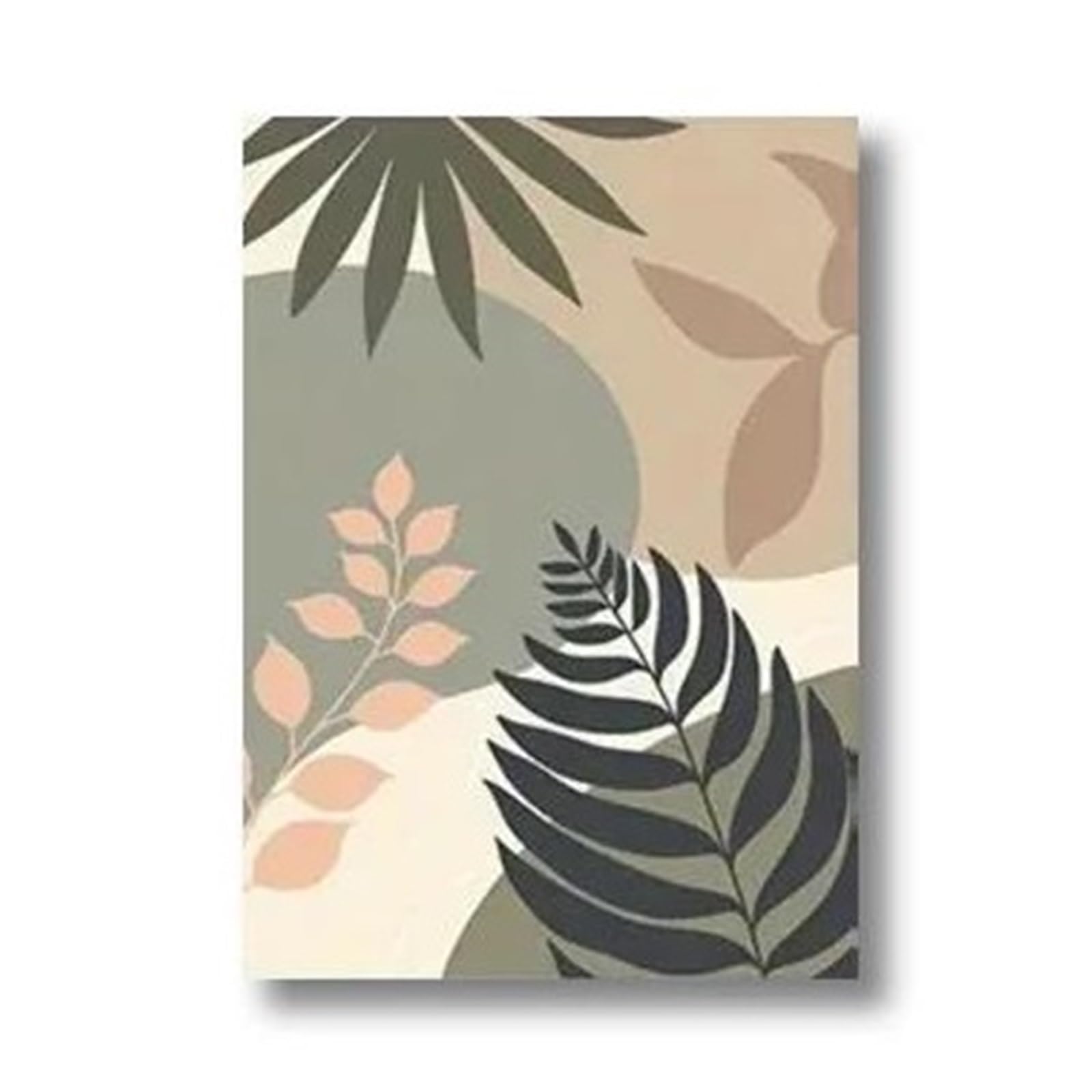 Tableau déco nature palmier toile botanique 30x40cm pour décoration murale