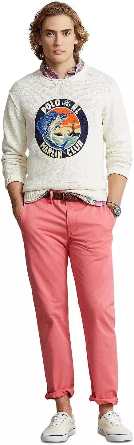 Ralph Lauren Polo Men's Stretch Straight Fit Flat Front Chino Pants - Image 4
