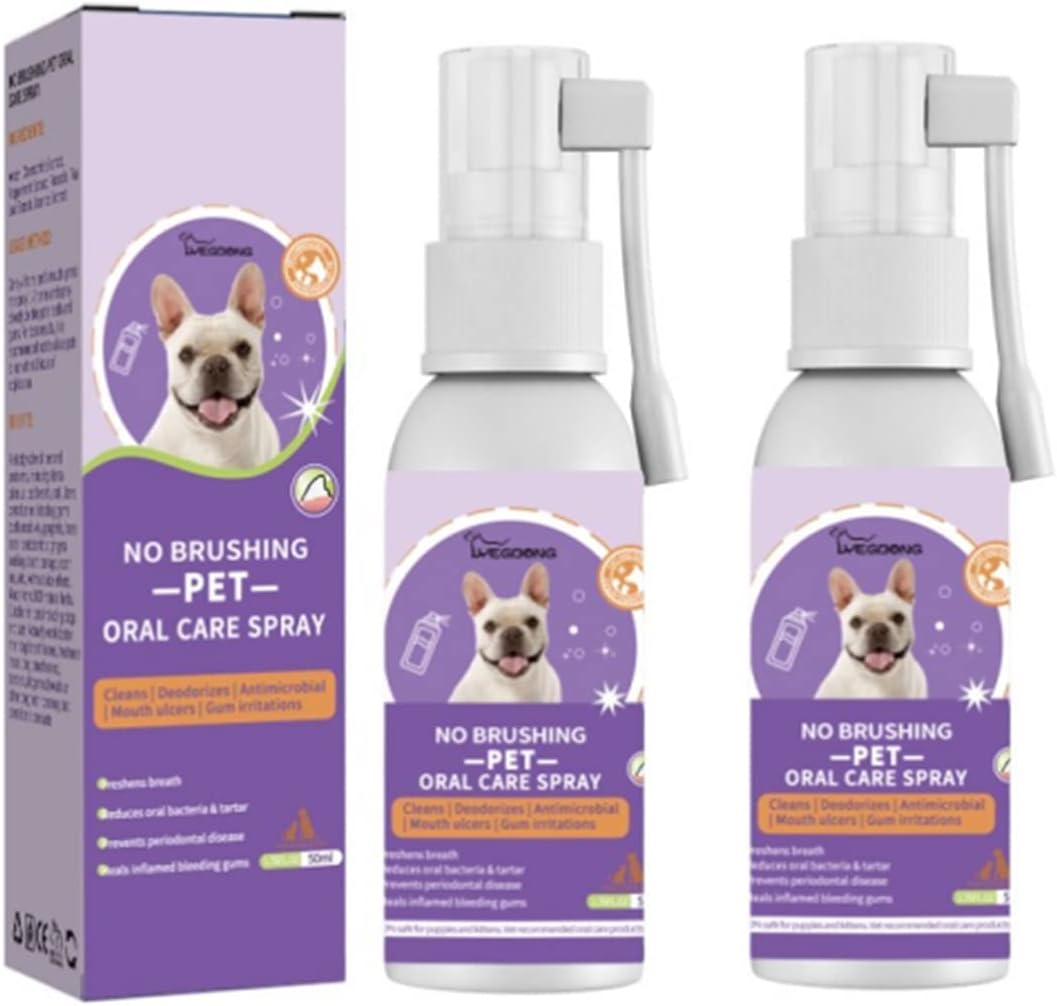 Pet Clean Oral Spray, Pet Teeth Cleaning Spray, Teeth Cleaning Spray for Dogs & Cats, Pet Bad