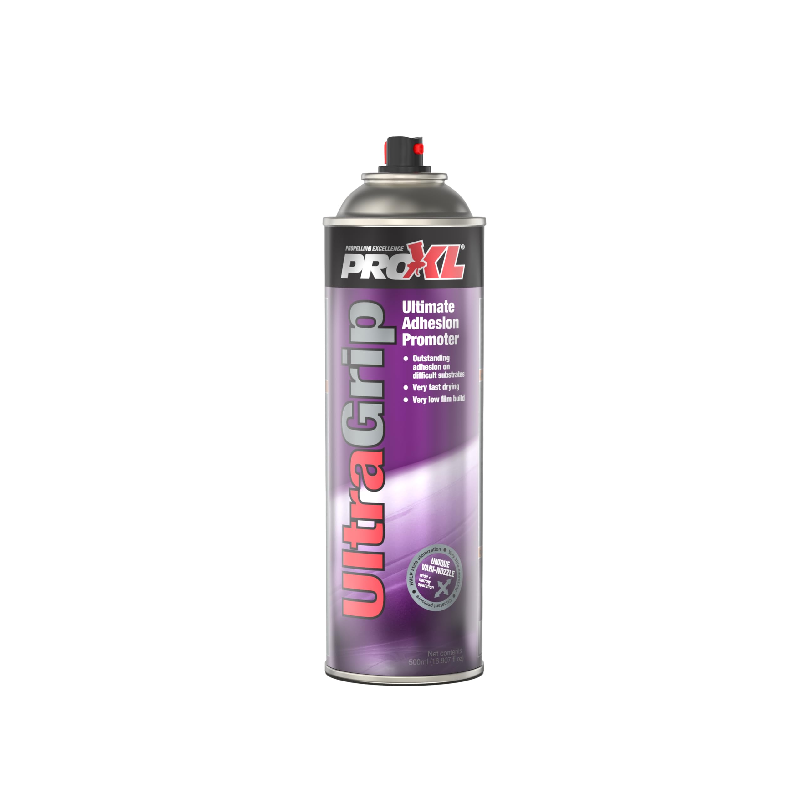 ProXL UltraGrip Adhesion Promoter Aerosol - 500 ml | Superior Adhesion on Difficult Surfaces | Fast Drying Formula | Ideal for Plastics, Alloys & Composites | Clear Finish | Easy Application