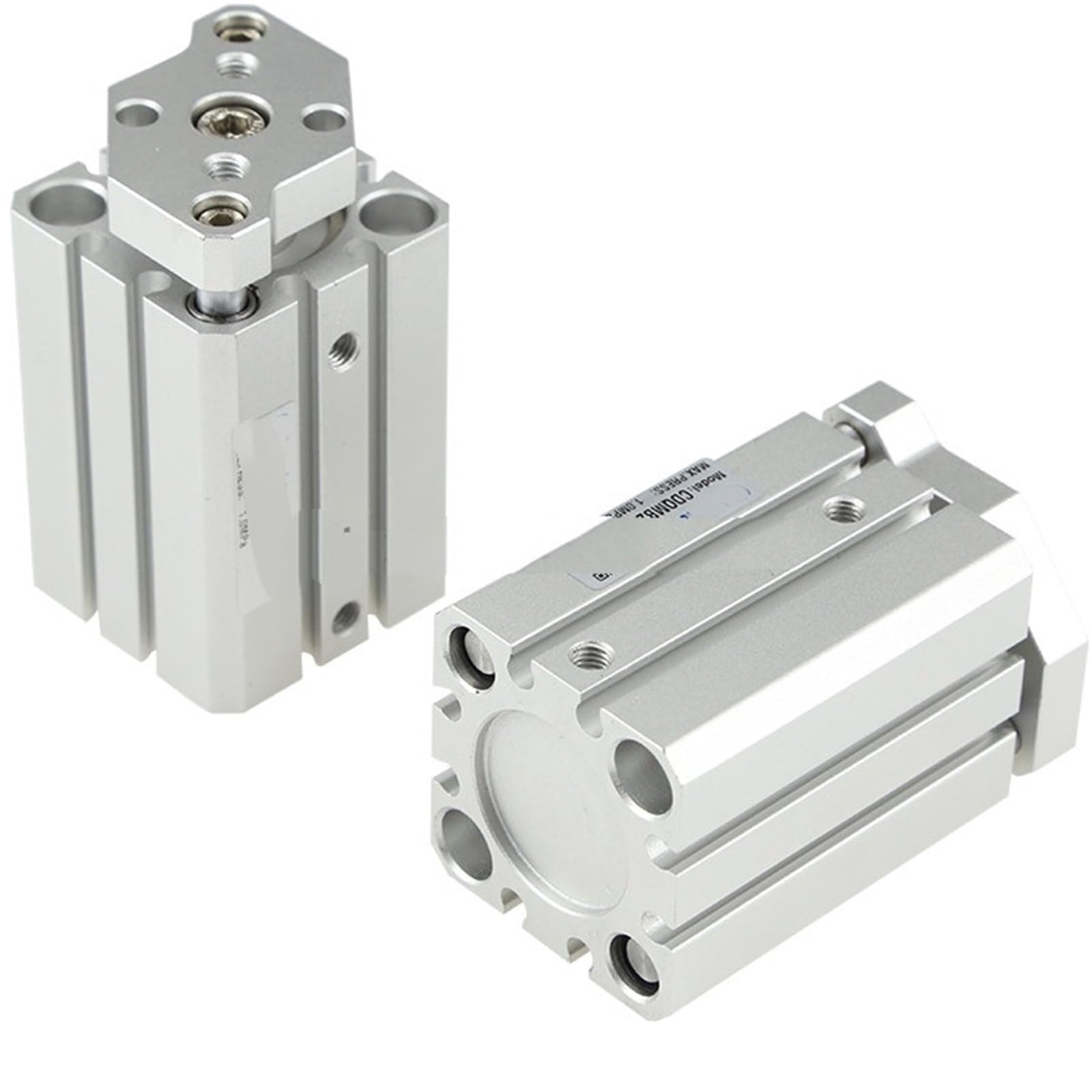 Vérin pneumatique mince CQMB16 cylindre compact guidé alésage 16 mm
