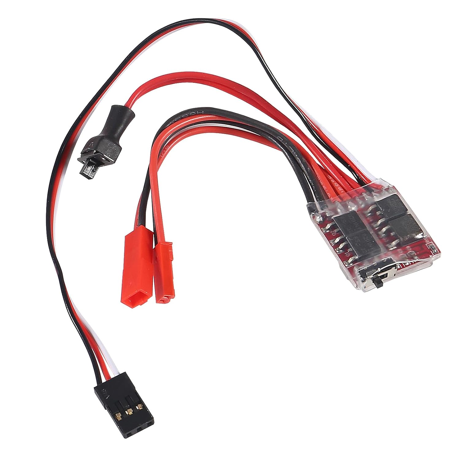 Mini 20A ESC Motor Speed RC ESC 2KHz Forward Reverse Brush Brake RC 2S for Controller Boat RC Car Tank (10pcs)