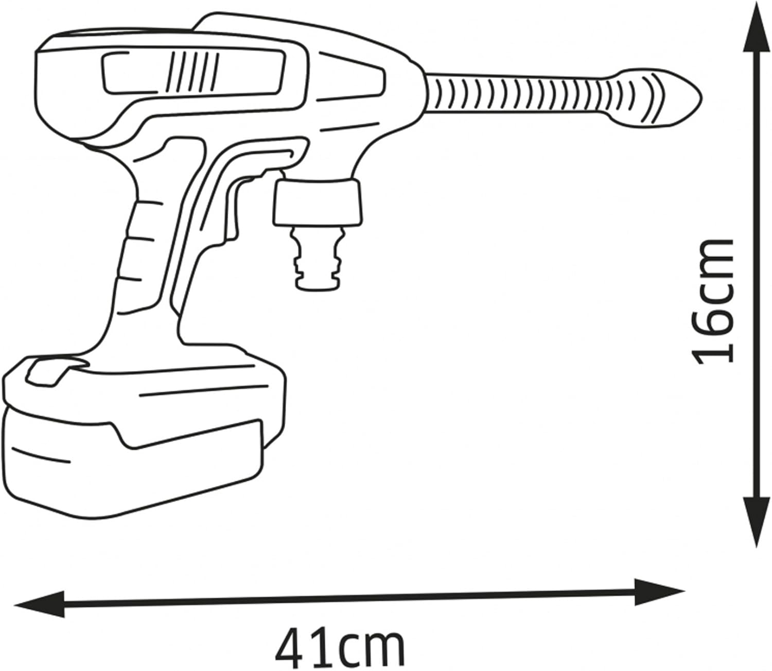 SMOBY - Karcher Toy Pressure Gun, 2 Water Jet Positions, Suitable from 3 Years (7600360901)
