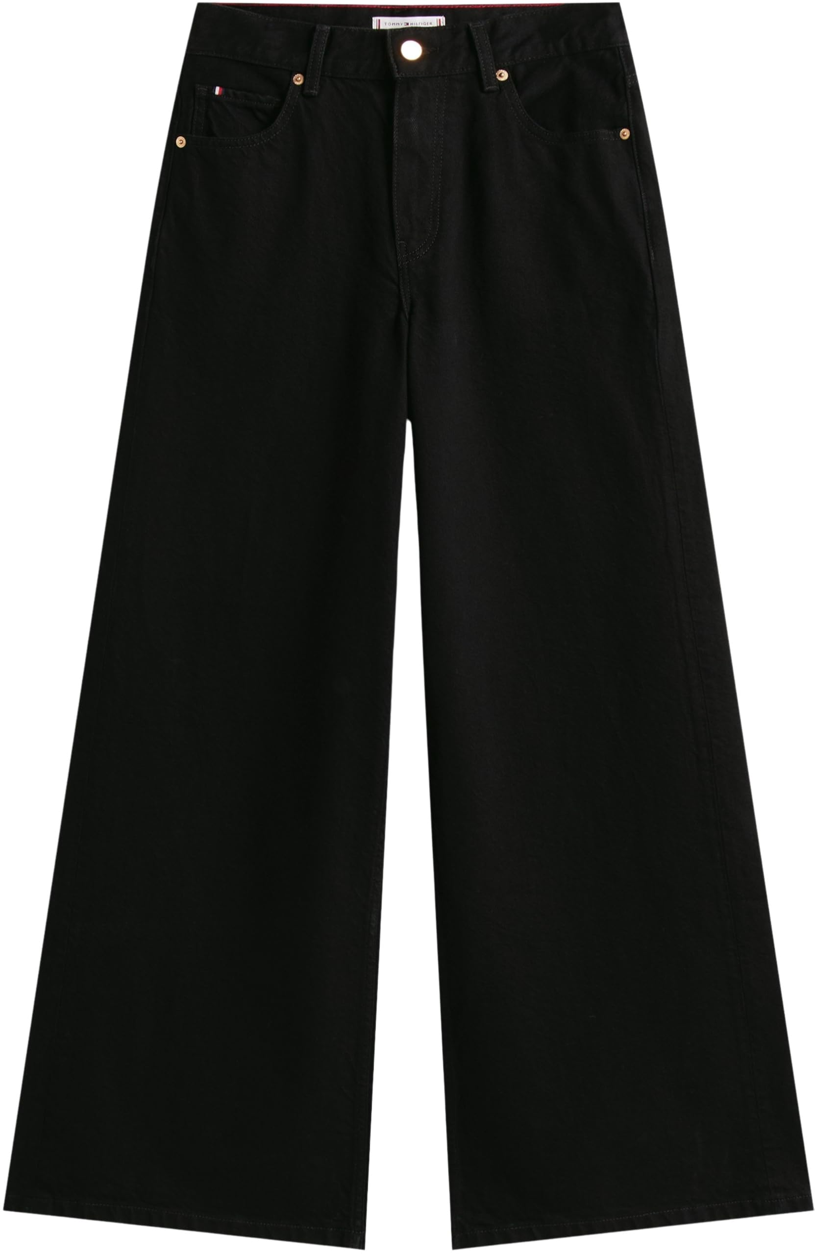 Tommy Hilfiger Damen Jeans Hose Black 70'S Wide Leg