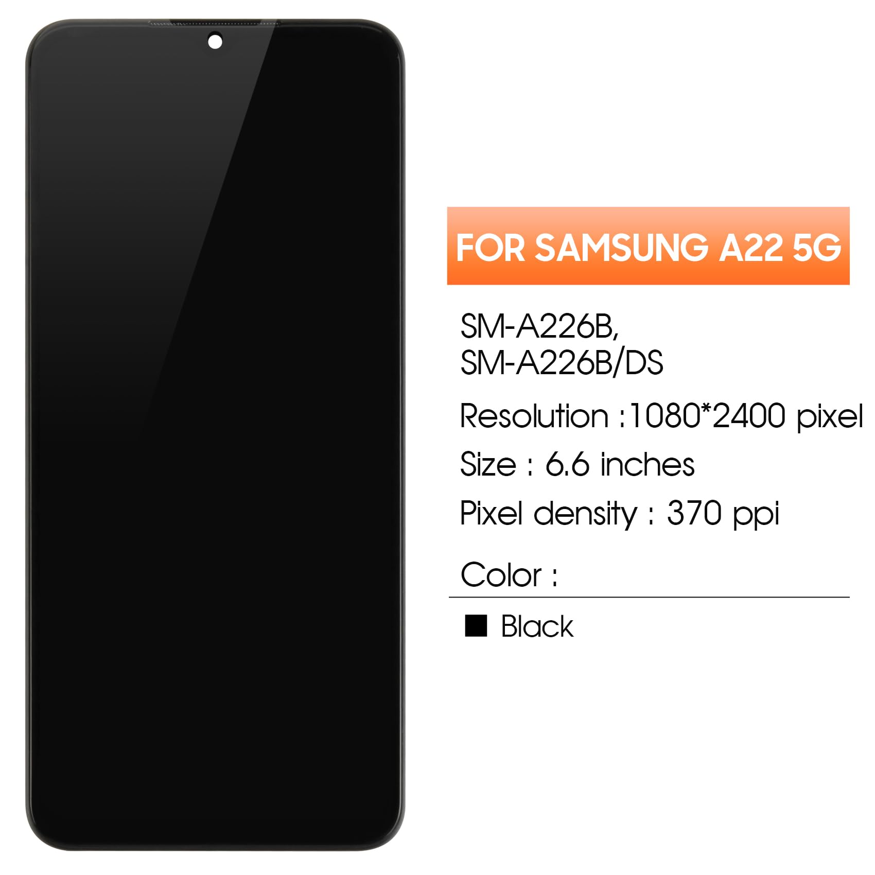 Amazon.com: for Samsung Galaxy A22 5G Screen Replacement for
