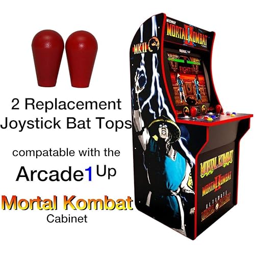 Miniatura 2 de RetroArcade.us Arcade1up Mortal Kombat, Rampage, Jamma, MAME, 2 asas superiores de palanca, nuevo