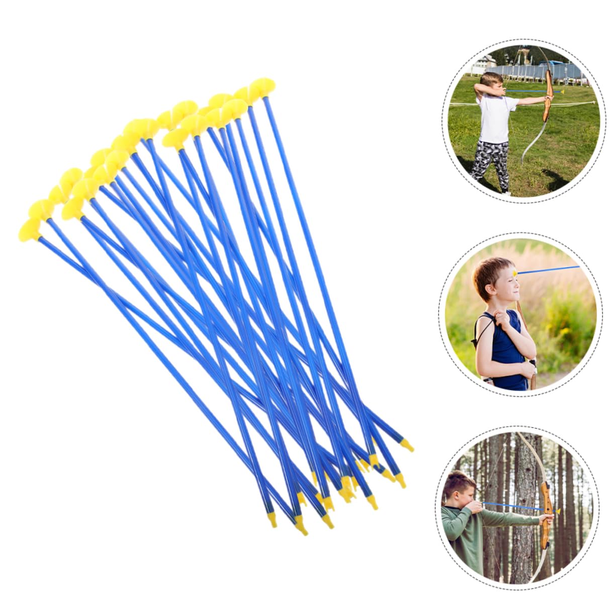 Generico 12 Frecce Giocattolo per Frecce A Ventosa Frecce di Ricambio con Ventosa Frecce da Gioco di Piccole Dimensioni Frecce da Competizione per Frecce A Ventosa in Plastica PVC